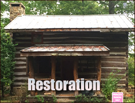 Historic Log Cabin Restoration  Burke County, Georgia